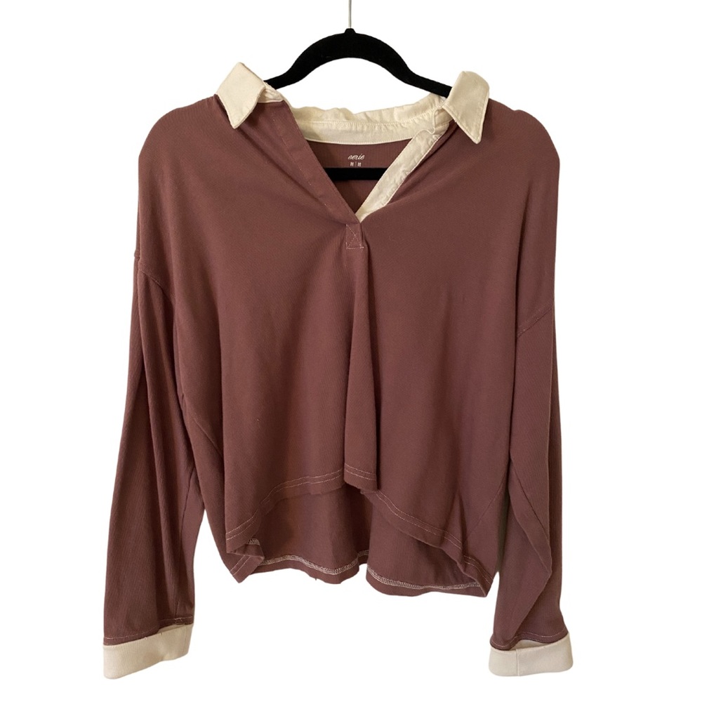 Aerie Cropped Rugby Shirt